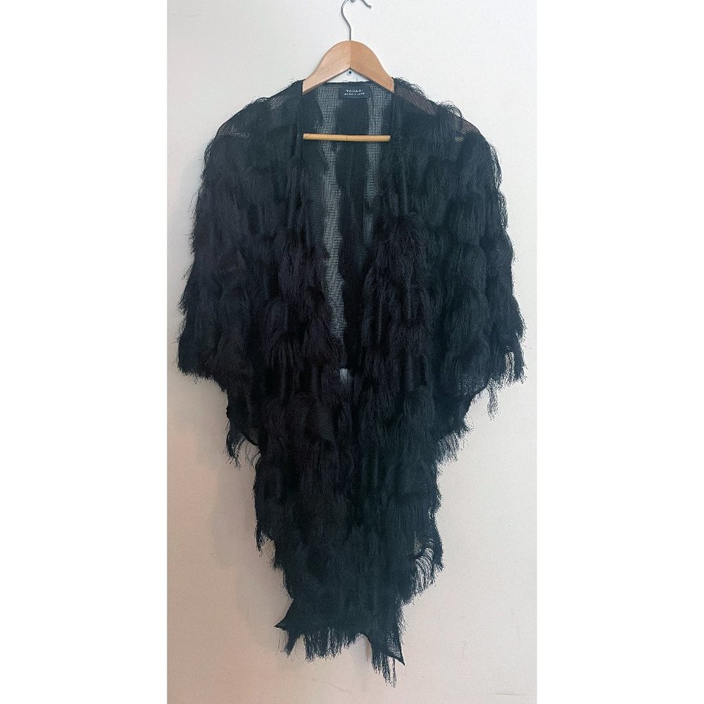 TAHARI ASL FRINGE WRAP SHAWL